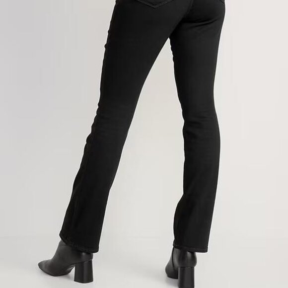 NWT Old Navy Extra High-Waisted Button-Fly Side-Slit Kicker Boot-Cut Jeans Women - Picture 4 of 8
